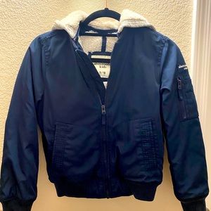 Abercrombie kids hooded rain coat